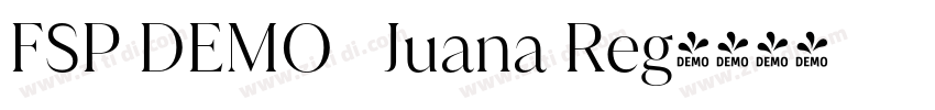 FSP DEMO   Juana Reg字体转换